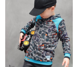 Jersey - Monstertrucks grau schwarz